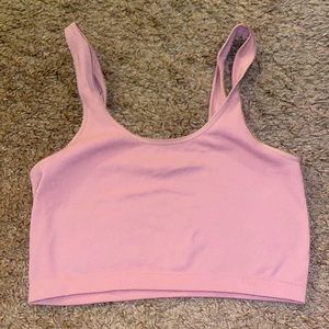 Pink tank top, athletic